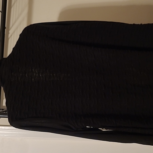 New Directions Women's lightweight Black Shrug with fringe hem size 2X - Picture 6 of 10